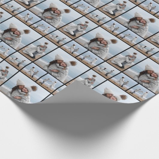 Creëer Uw eigen 5 Fotocollage Cadeaupapier (Hoek)