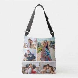 Creëer Uw eigen 5 Fotocollage Crossbody Tas