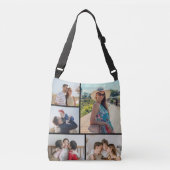 Creëer Uw eigen 5 Fotocollage Crossbody Tas (Voorkant)