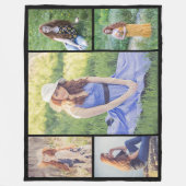 Creëer Uw eigen 5 Fotocollage Fleece Deken (Voorkant)
