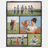 Creëer Uw eigen 5 Fotocollage Fleece Deken (Voorkant)
