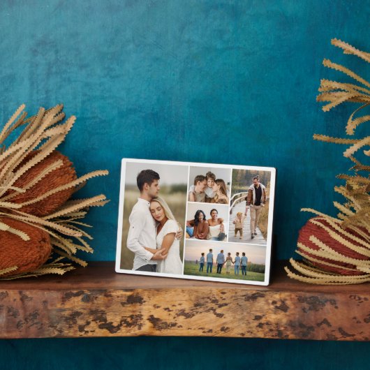 Creëer Uw eigen 5 Fotocollage Fotoplaat (Zijkant)