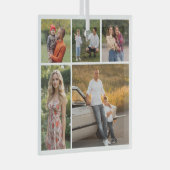 Creëer Uw eigen 5 Fotocollage Glas Ornament (Voorkant Rechts)