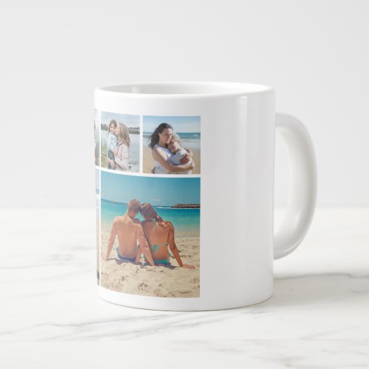 Creëer Uw eigen 5 Fotocollage Grote Koffiekop (Voorkant rechts)