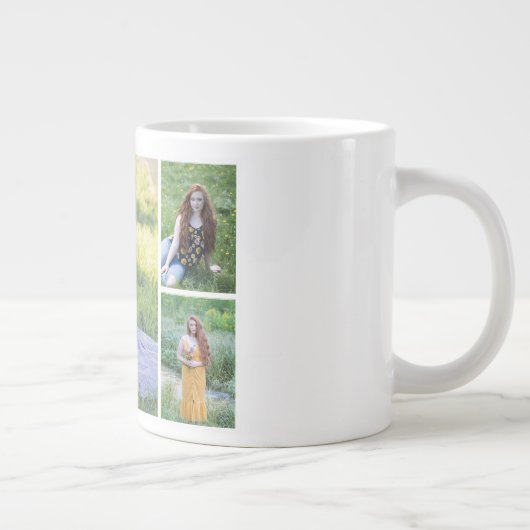 Creëer Uw eigen 5 Fotocollage Grote Koffiekop (Rechts)