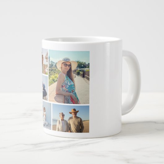 Creëer Uw eigen 5 Fotocollage Grote Koffiekop (Voorkant rechts)