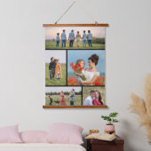 Creëer Uw eigen 5 Fotocollage Hangend Wandkleed (Slaapkamer)