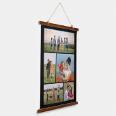 Creëer Uw eigen 5 Fotocollage Hangend Wandkleed (Gebogen)