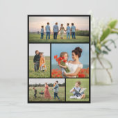 Creëer Uw eigen 5 Fotocollage Kaart (Staand voorkant)