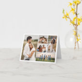 Creëer Uw eigen 5 Fotocollage Kaart (Gele Bloem)