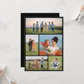 Creëer Uw eigen 5 Fotocollage Kaart (Voorkant / Achterkant in situ)