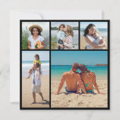 Creëer Uw eigen 5 Fotocollage Kaart (Voorkant)