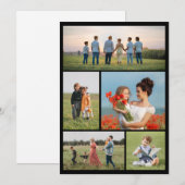 Creëer Uw eigen 5 Fotocollage Kaart (Voorkant / Achterkant)