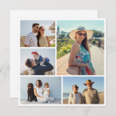 Creëer Uw eigen 5 Fotocollage Kaart (Voorkant / Achterkant)