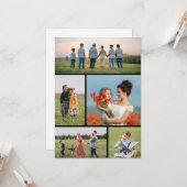 Creëer Uw eigen 5 Fotocollage Kaart (Voorkant / Achterkant in situ)