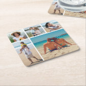 Creëer Uw eigen 5 Fotocollage Kartonnen Onderzetters (Schuin)