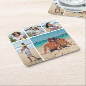 Creëer Uw eigen 5 Fotocollage Kartonnen Onderzetters (Schuin)