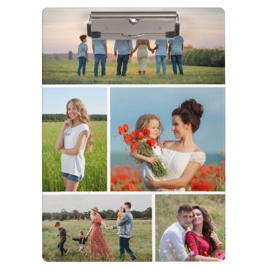 Creëer Uw eigen 5 Fotocollage Klembord (Voorkant)