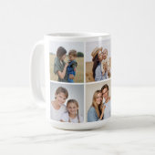 Creëer Uw eigen 5 Fotocollage Koffiemok (Voorkant links)