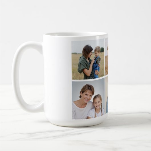 Creëer Uw eigen 5 Fotocollage Koffiemok (Links)