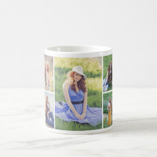 Creëer Uw eigen 5 Fotocollage Koffiemok