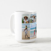 Creëer Uw eigen 5 Fotocollage Koffiemok (Voorkant links)
