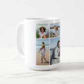 Creëer Uw eigen 5 Fotocollage Koffiemok (Voorkant links)