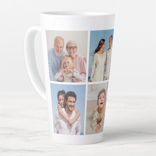 Creëer Uw eigen 5 Fotocollage Latte Mok (Linkerhoek)