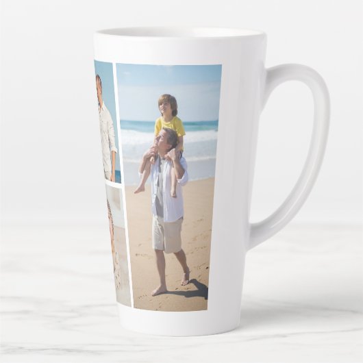 Creëer Uw eigen 5 Fotocollage Latte Mok (Rechts)