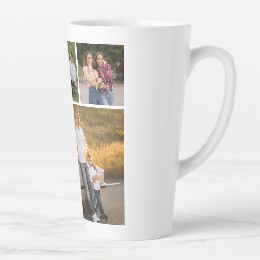 Creëer Uw eigen 5 Fotocollage Latte Mok (Rechts)