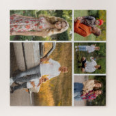 Creëer Uw eigen 5 Fotocollage Legpuzzel (Horizontaal)