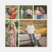 Creëer Uw eigen 5 Fotocollage Magneet (Voorkant)