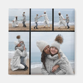 Creëer Uw eigen 5 Fotocollage Magneet (Voorkant)