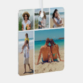 Creëer Uw eigen 5 Fotocollage Metalen Ornament (Voorkant Rechts)