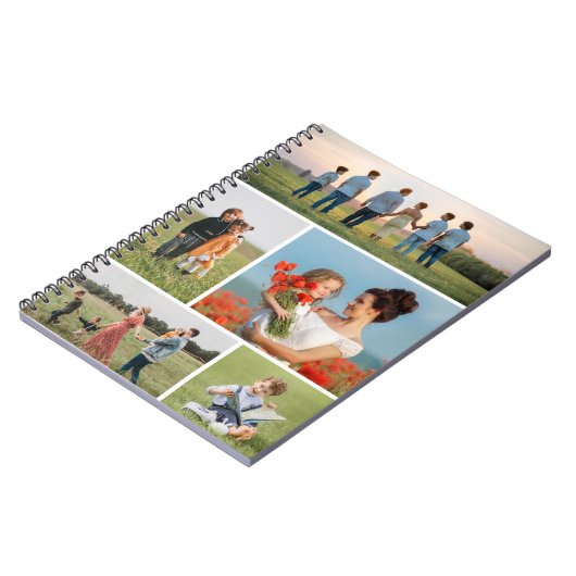 Creëer Uw eigen 5 Fotocollage Notitieboek (Linkerzijde)