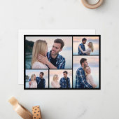 Creëer Uw eigen 5 Fotocollage Notitiekaartje (Voorkant / Achterkant in situ)