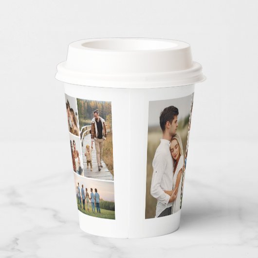 Creëer Uw eigen 5 Fotocollage Papieren Bekers (Rechts)