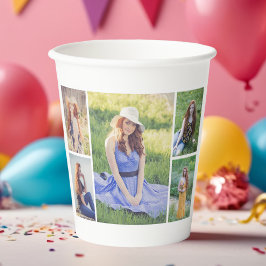 Creëer Uw eigen 5 Fotocollage Papieren Bekers