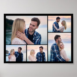 Creëer Uw eigen 5 Fotocollage Poster