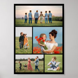 Creëer Uw eigen 5 Fotocollage Poster