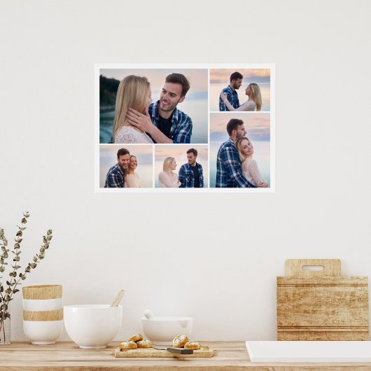 Creëer Uw eigen 5 Fotocollage Poster (Keuken)