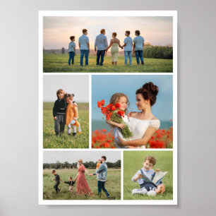 Creëer Uw eigen 5 Fotocollage Poster