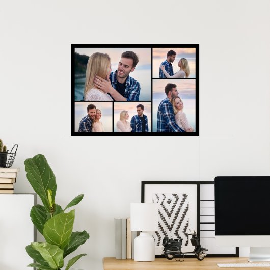Creëer Uw eigen 5 Fotocollage Poster (Thuiskantoor)
