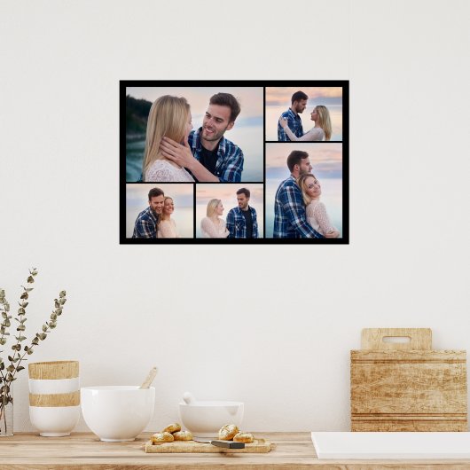 Creëer Uw eigen 5 Fotocollage Poster (Keuken)