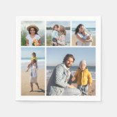 Creëer Uw eigen 5 Fotocollage Servet (Voorkant)