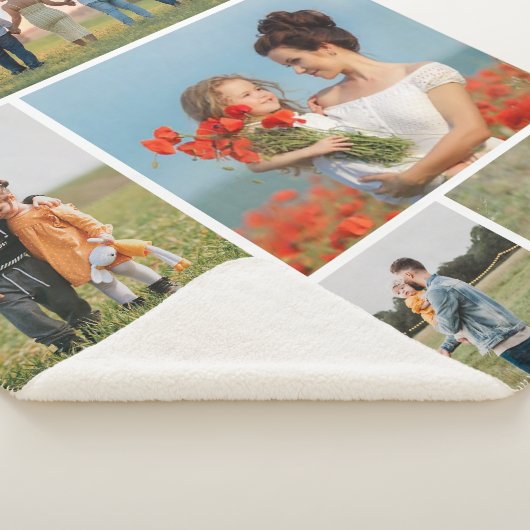 Creëer Uw eigen 5 Fotocollage Sherpa Deken (3/4)