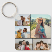Creëer Uw eigen 5 Fotocollage Sleutelhanger (Voorkant)