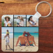 Creëer Uw eigen 5 Fotocollage Sleutelhanger (Achterkant)