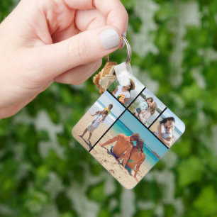 Creëer Uw eigen 5 Fotocollage Sleutelhanger