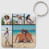 Creëer Uw eigen 5 Fotocollage Sleutelhanger (Achterkant)